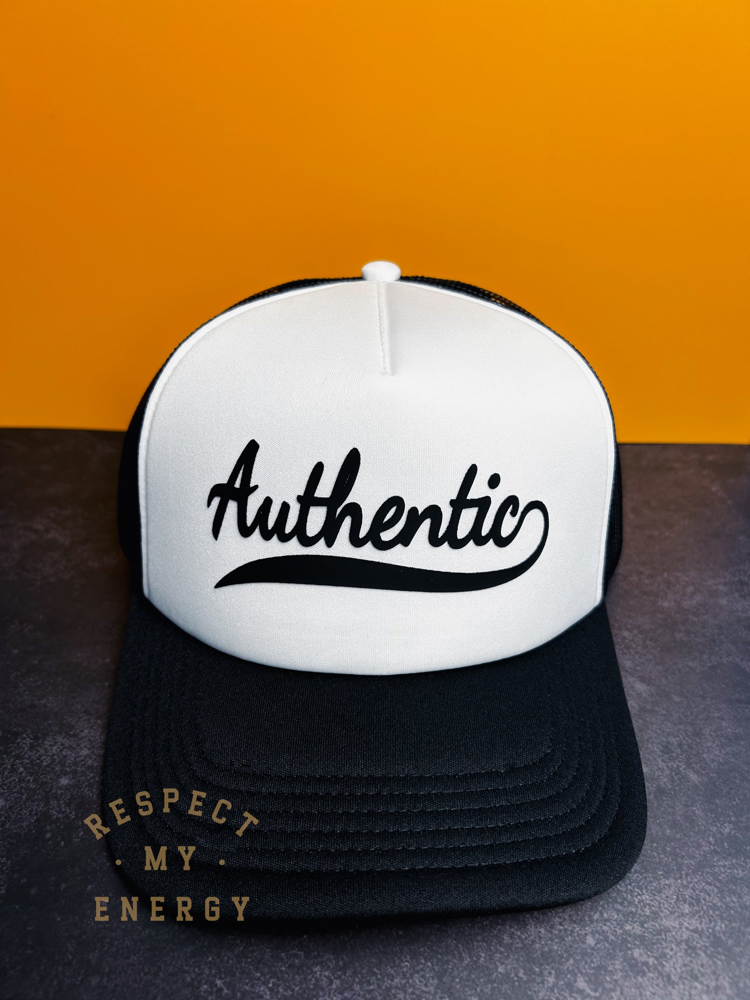 Respect my energy Authentic Gym Hat