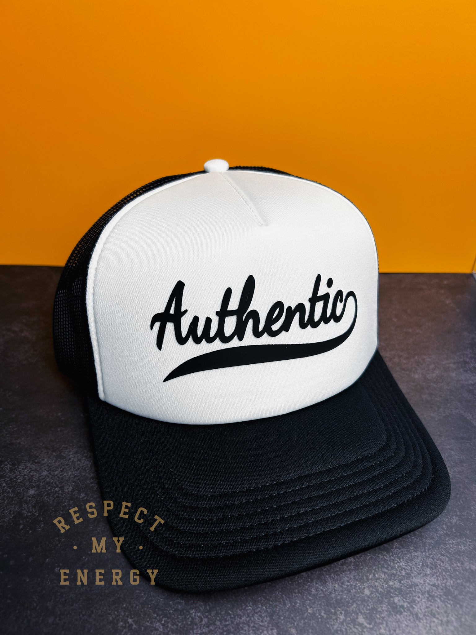 Respect my energy Authentic Gym Hat