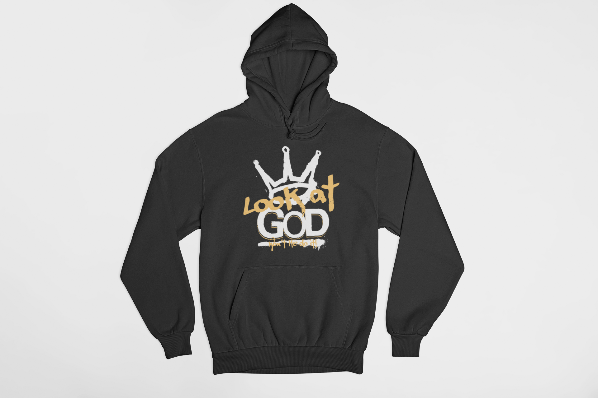 Look at GOD Crown Graffiti Hoodie – Respect My Energy