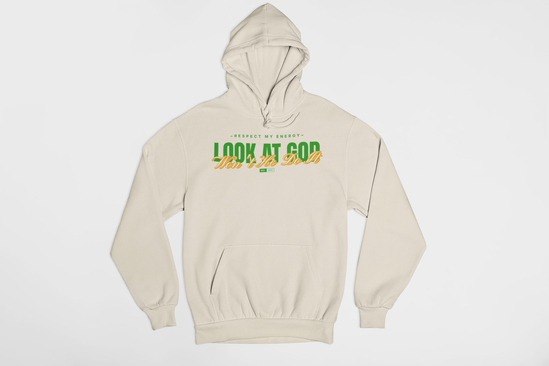 Look at GOD – Won’t He Do It Hoodie – Respect My Energy