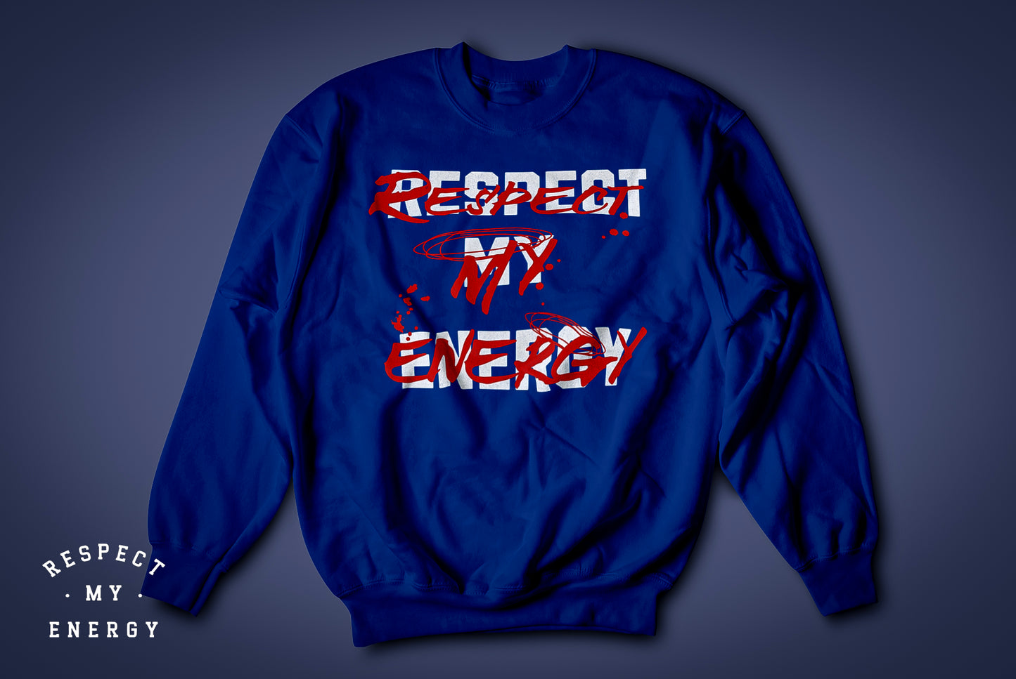 "RME overlay" crewneck long sleeve sweat shirt