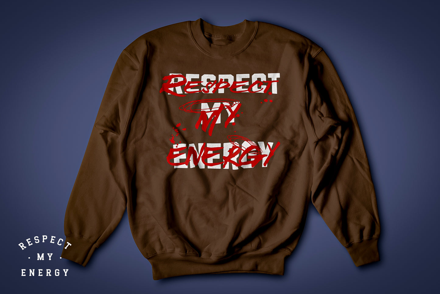 "RME overlay" crewneck long sleeve sweat shirt