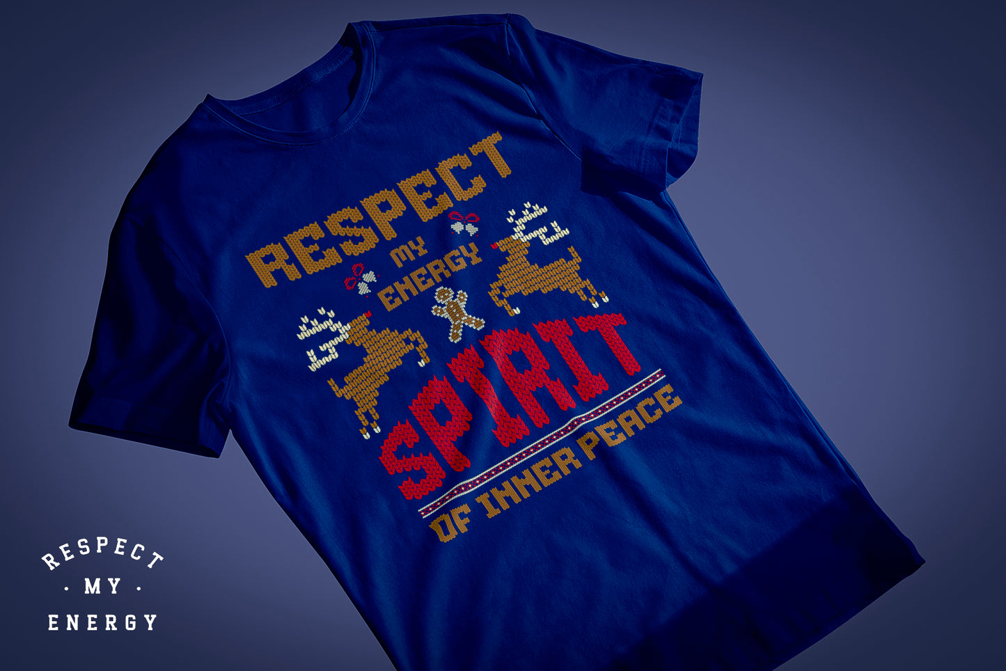 "spirit of inner peace" Christmas themed short sleeve t-shirts