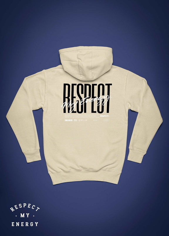 "Respect blk print" unisex style hoodie