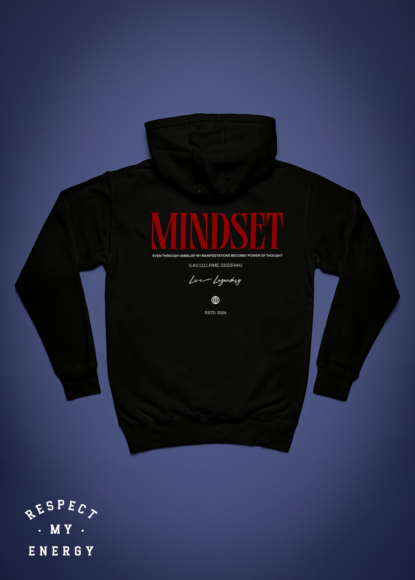 "Mindset" long sleeve hoodie