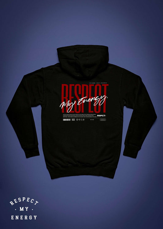 "RESPECT handwriting" unisex hoodie long sleeve