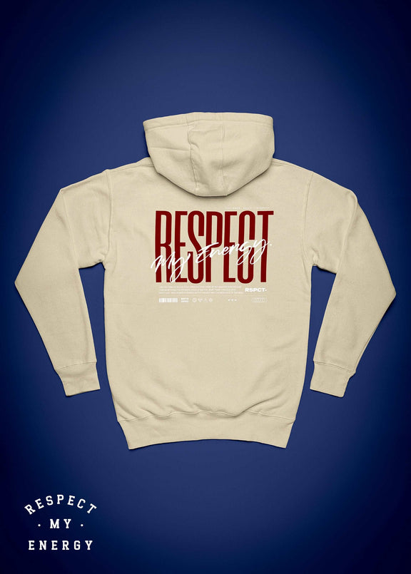 "RESPECT handwriting" unisex hoodie long sleeve